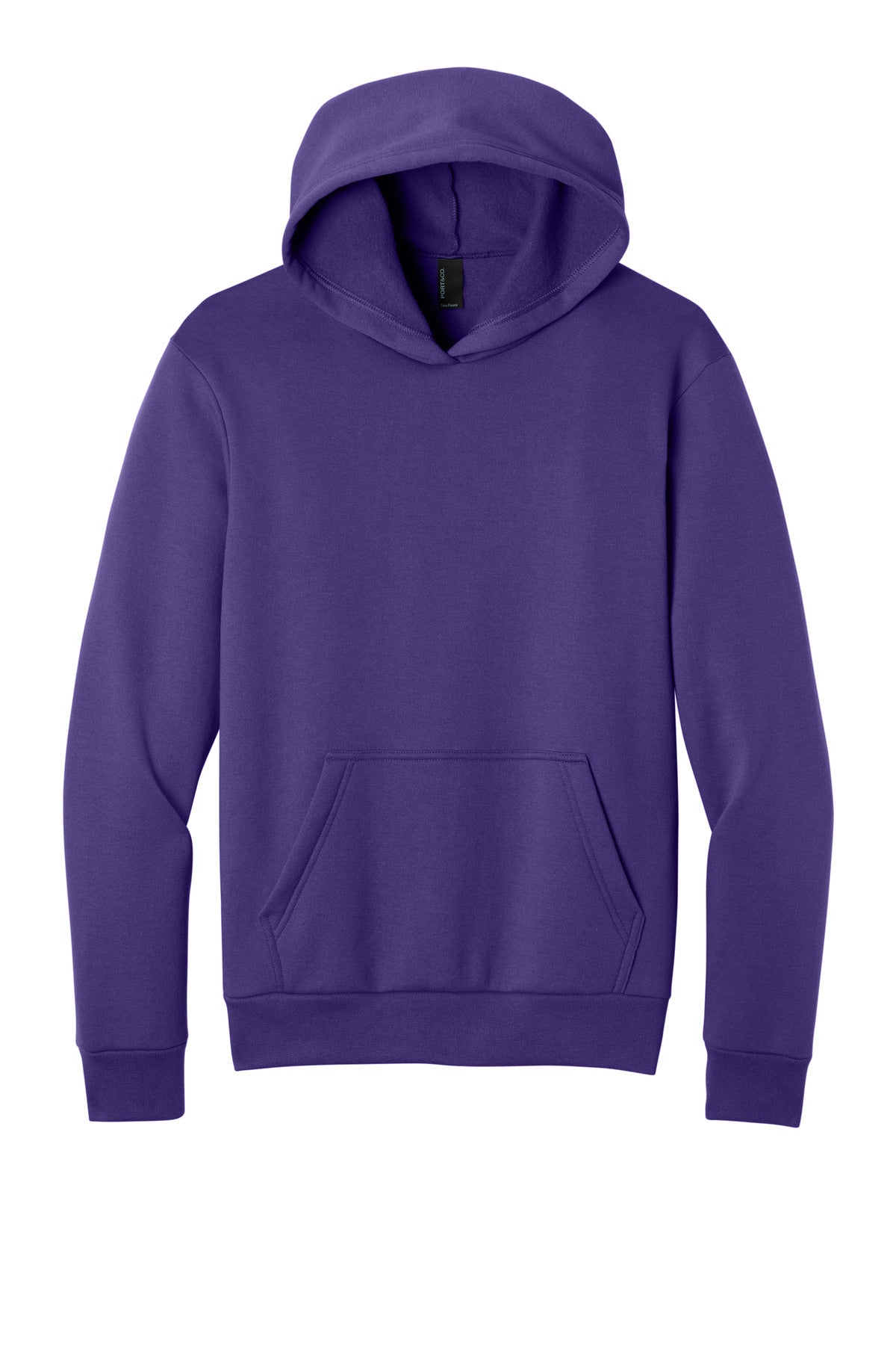 Port & Co Easy Fleece Pullover Hooded Sweatshirt - Team Purple