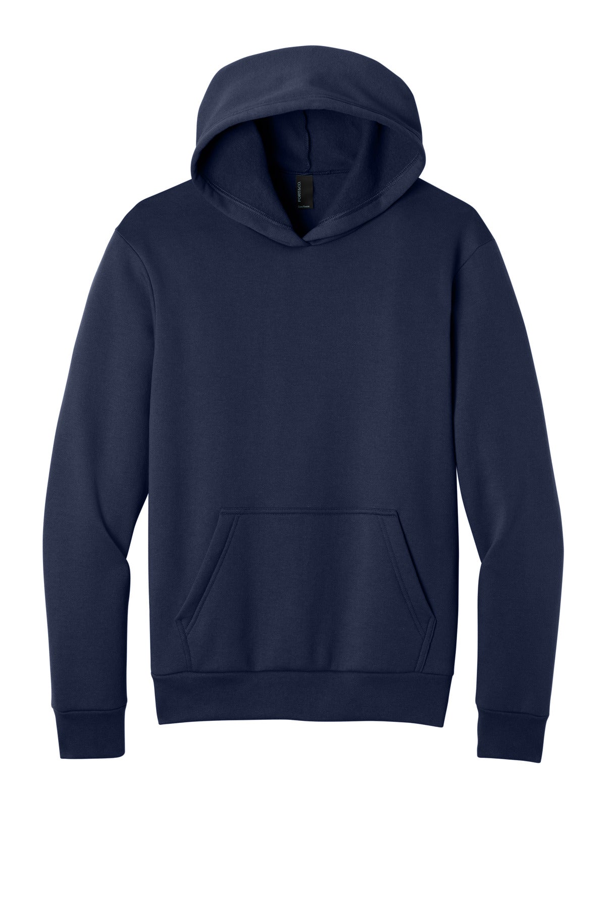Port & Co Easy Fleece Pullover Hooded Sweatshirt - True Navy