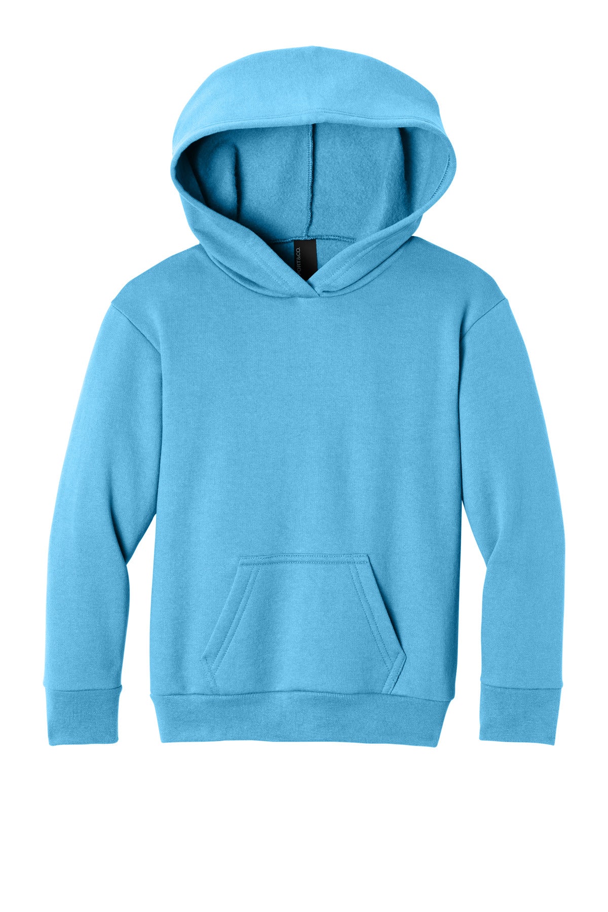 Port & Co Youth Easy Fleece Pullover Hooded Sweatshirt - Aquatic Blue