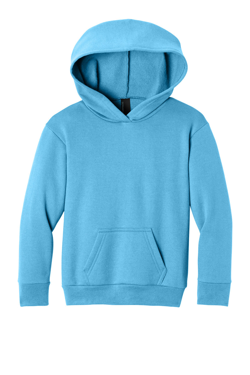 Port & Co Youth Easy Fleece Pullover Hooded Sweatshirt - Aquatic Blue
