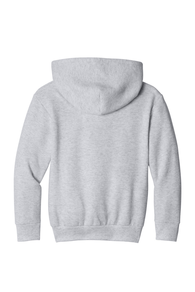 Port & Co Youth Easy Fleece Pullover Hooded Sweatshirt - Ash
