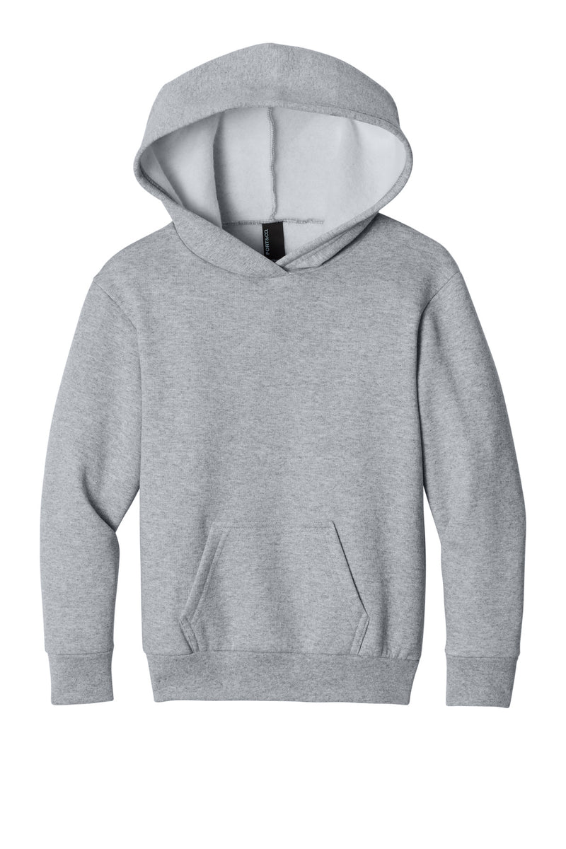Port & Co Youth Easy Fleece Pullover Hooded Sweatshirt - Athletic Heather