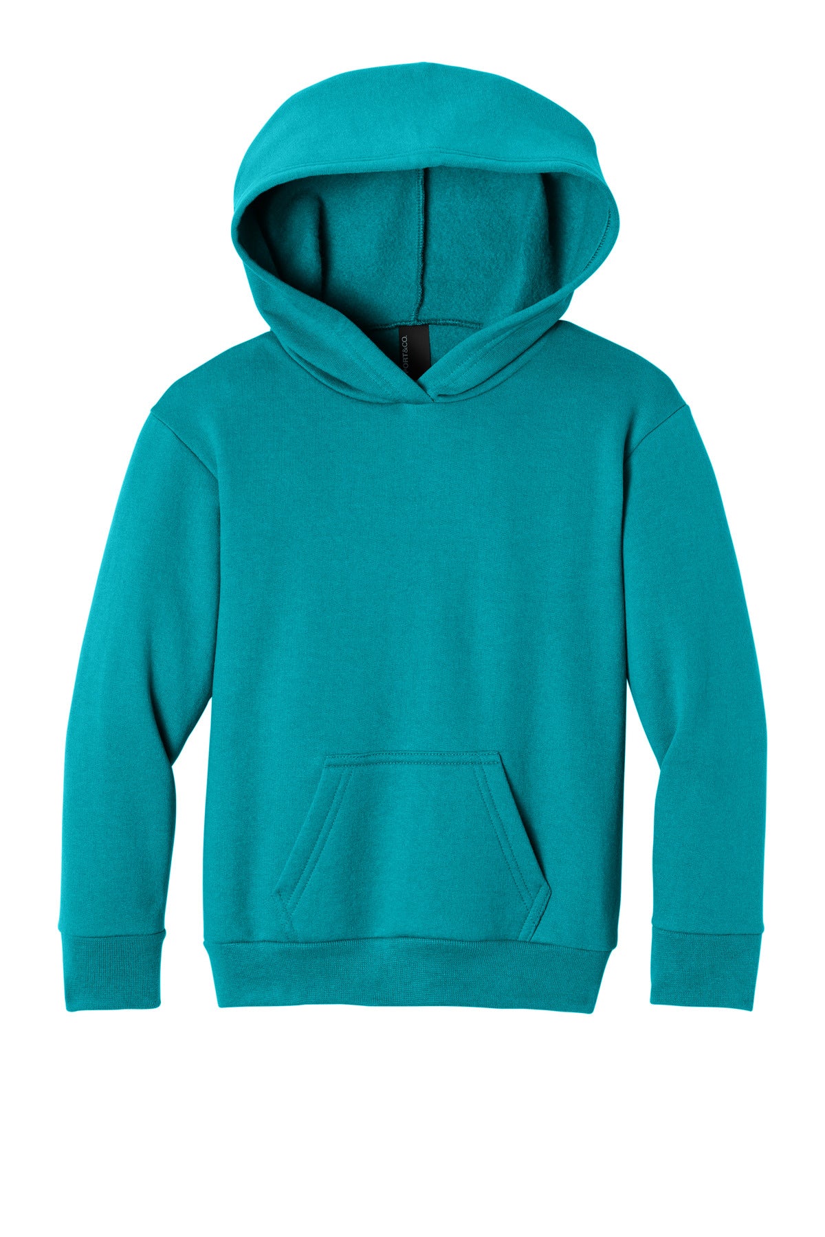 Port & Co Youth Easy Fleece Pullover Hooded Sweatshirt - Bright Aqua