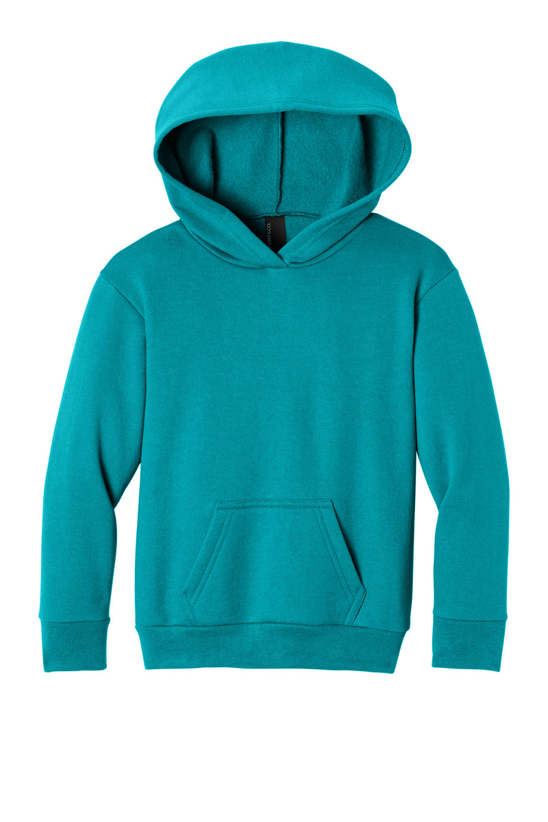Port & Co Youth Easy Fleece Pullover Hooded Sweatshirt - Bright Aqua