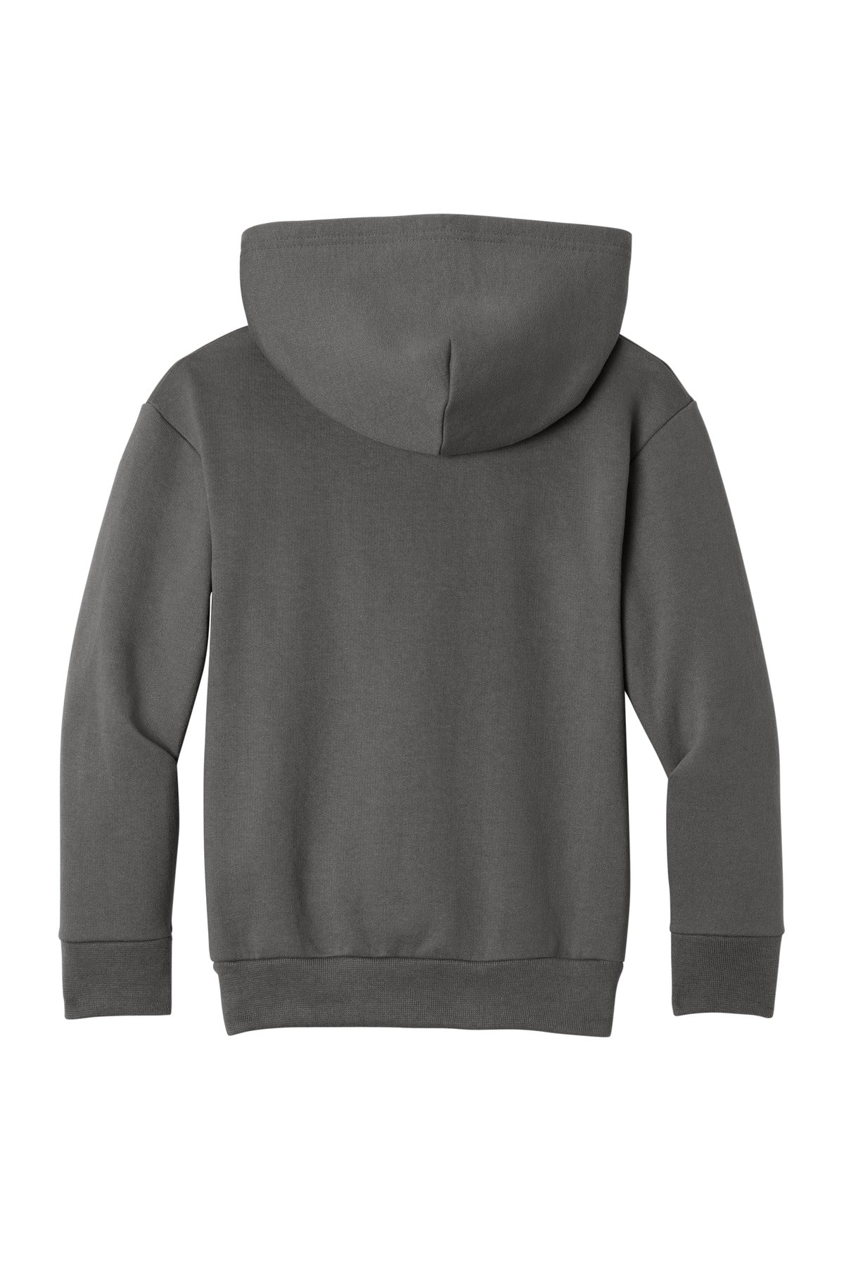 Port & Co Youth Easy Fleece Pullover Hooded Sweatshirt - Charcoal