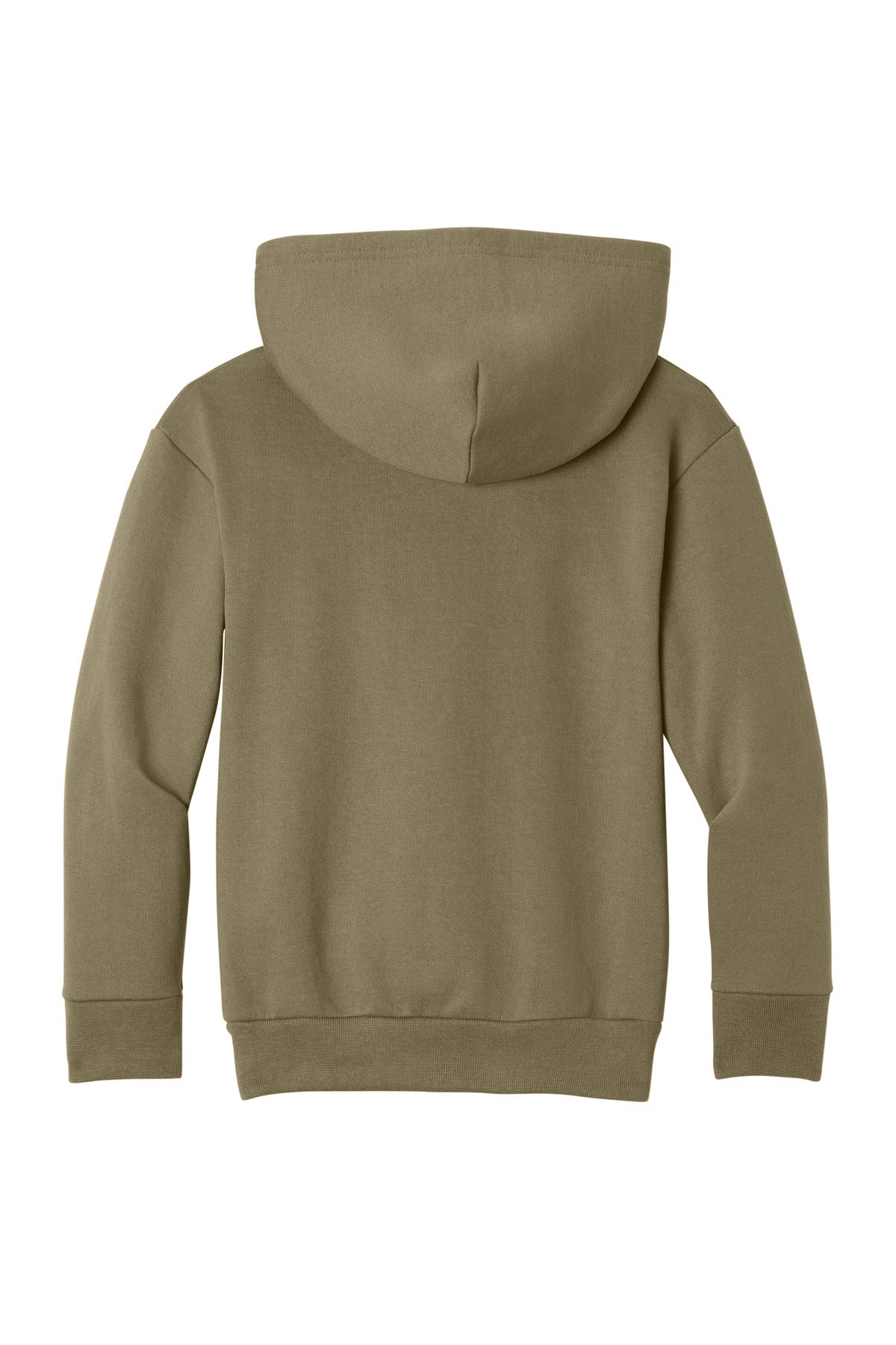 Port & Co Youth Easy Fleece Pullover Hooded Sweatshirt - Coyote Brown