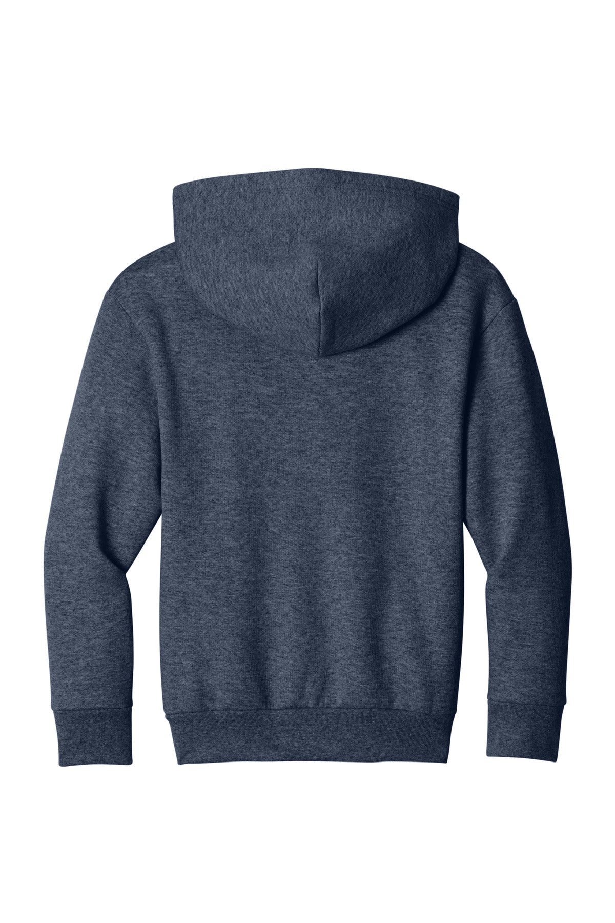 Port & Co Youth Easy Fleece Pullover Hooded Sweatshirt - Heather Navy