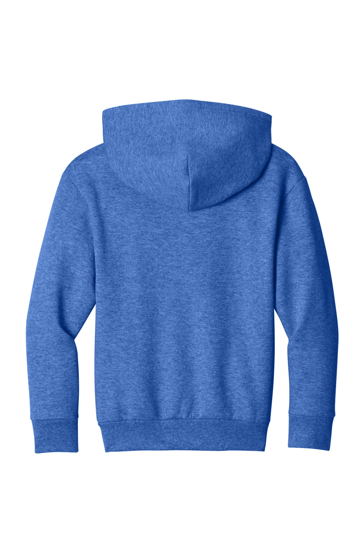 Port & Co Youth Easy Fleece Pullover Hooded Sweatshirt - Heather Royal