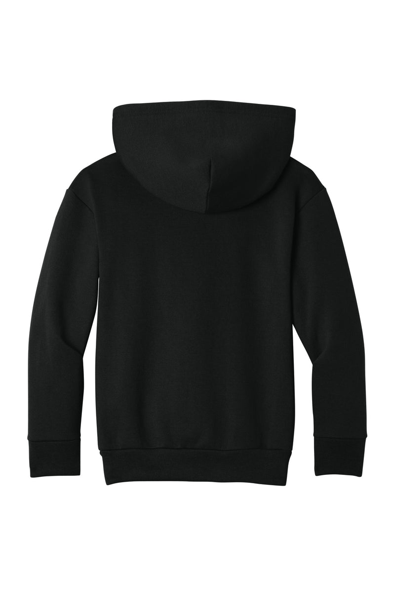 Port & Co Youth Easy Fleece Pullover Hooded Sweatshirt - Jet Black