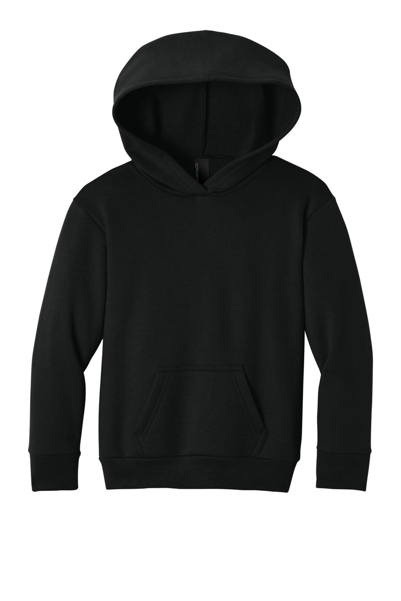 Port & Co Youth Easy Fleece Pullover Hooded Sweatshirt - Jet Black