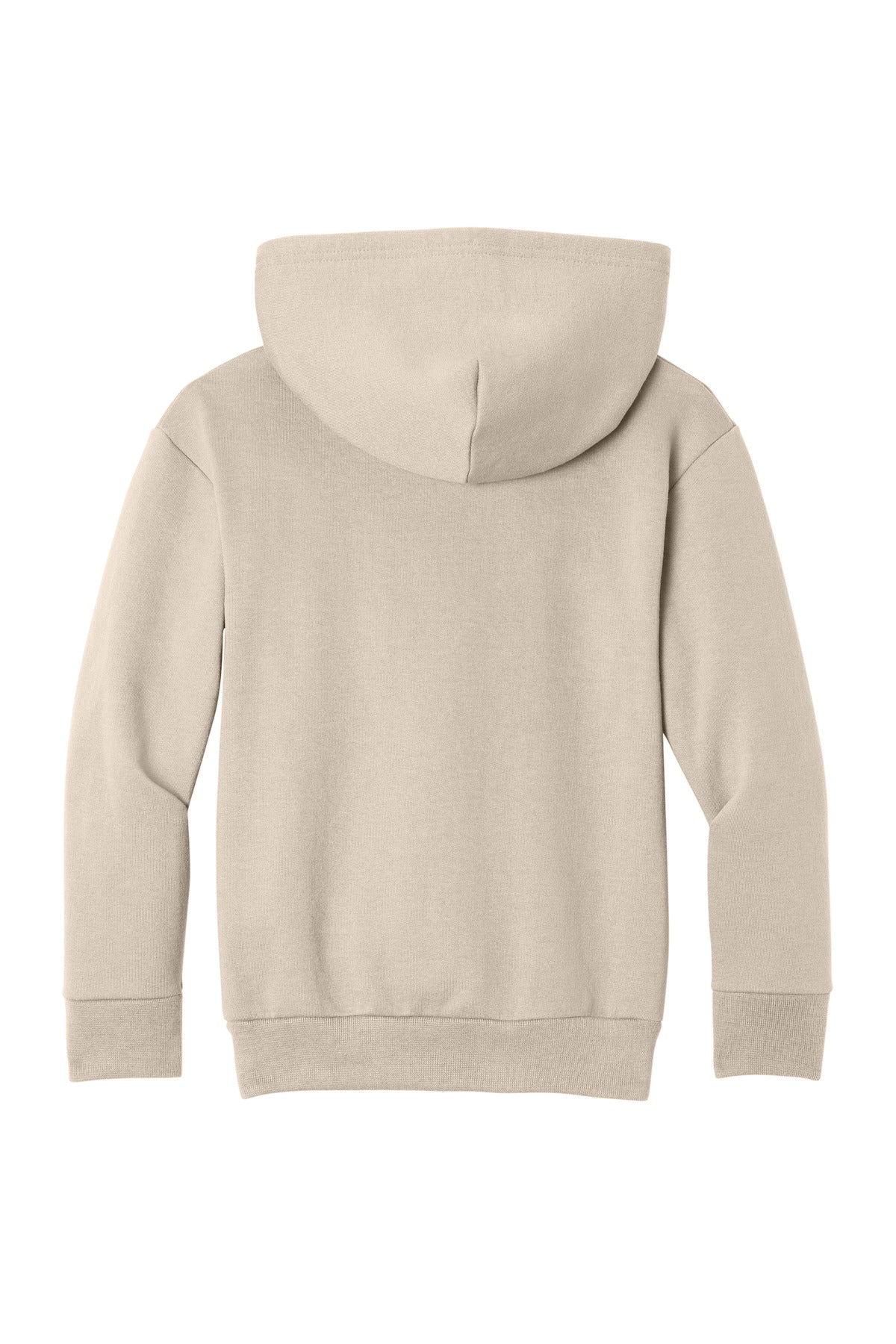 Port & Co Youth Easy Fleece Pullover Hooded Sweatshirt - Light Sand