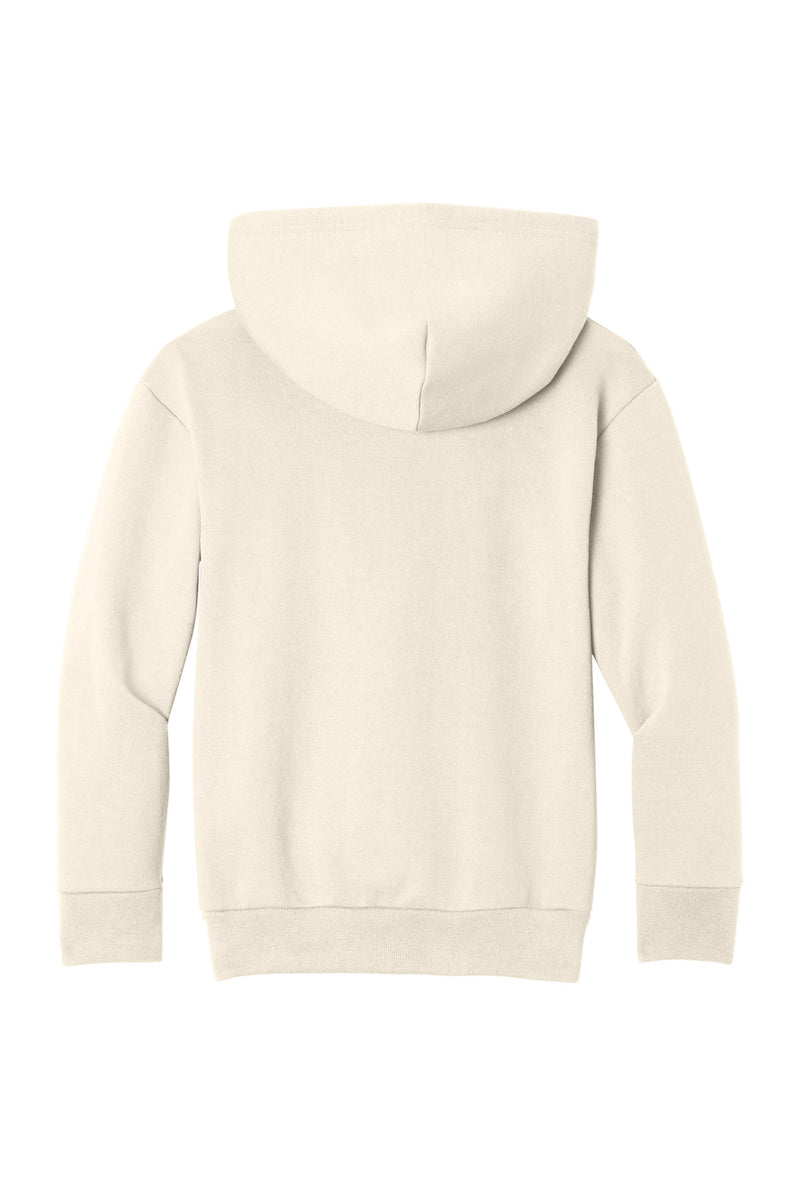 Port & Co Youth Easy Fleece Pullover Hooded Sweatshirt - Natural