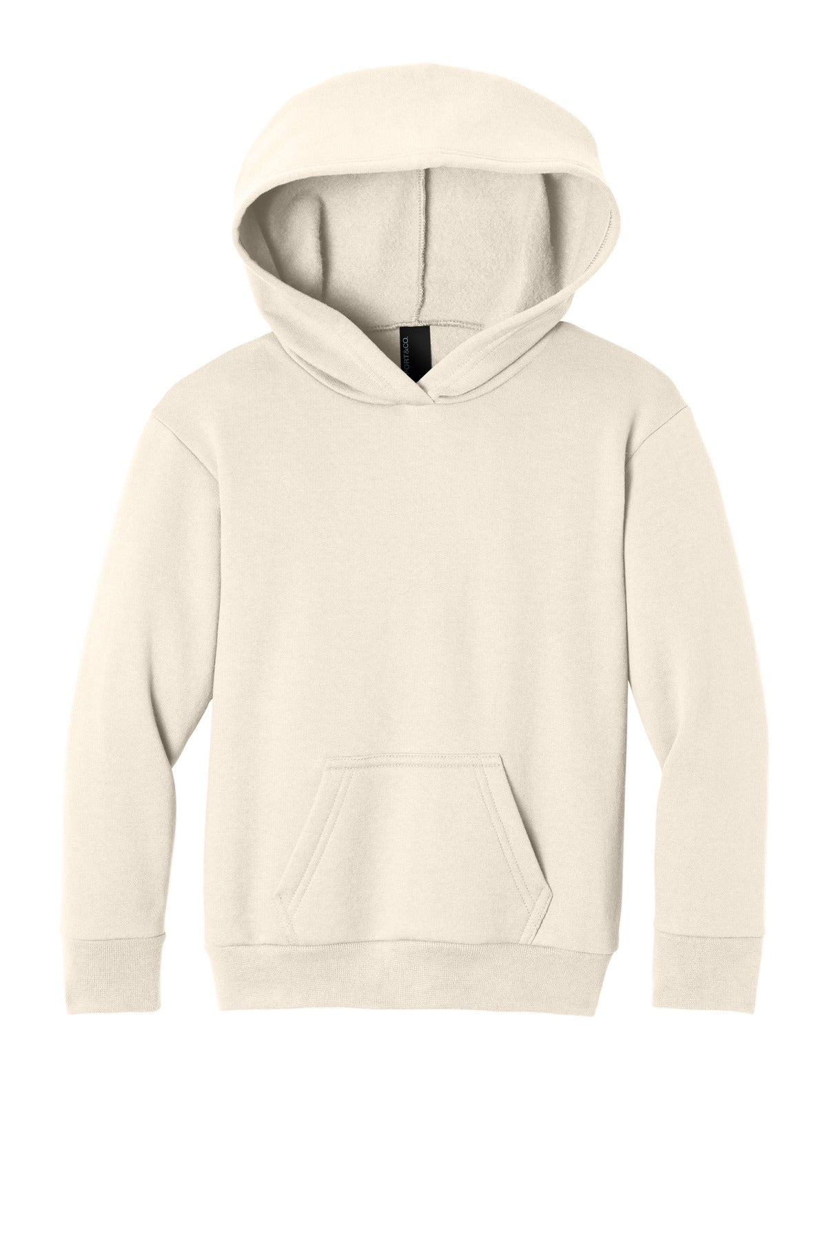 Port & Co Youth Easy Fleece Pullover Hooded Sweatshirt - Natural