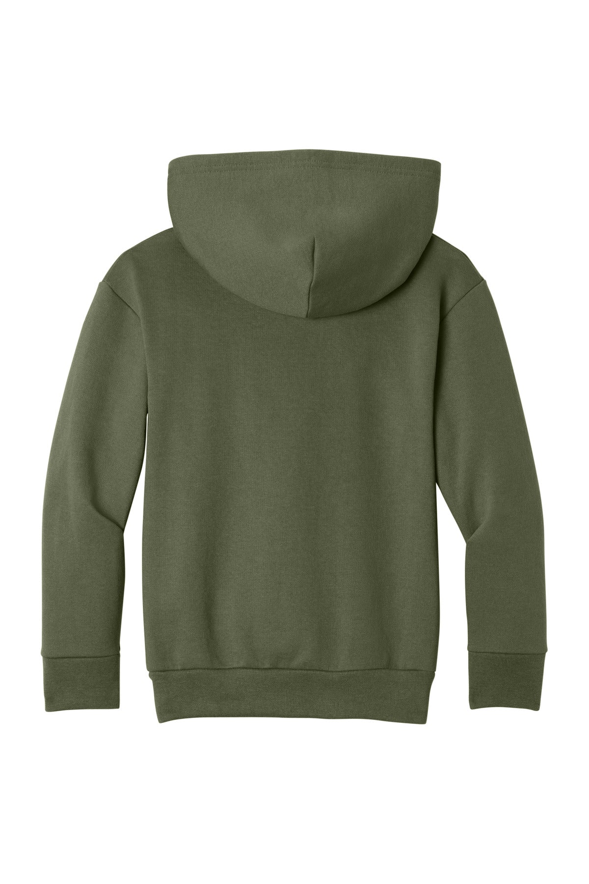 Port & Co Youth Easy Fleece Pullover Hooded Sweatshirt - Olive Drab Green