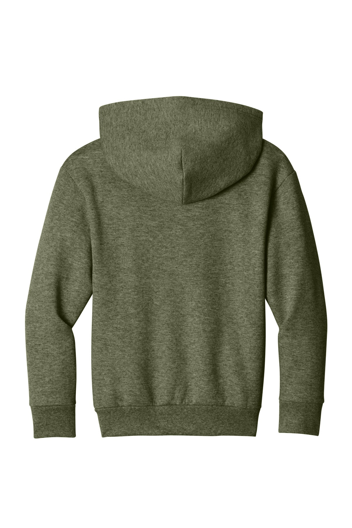 Port & Co Youth Easy Fleece Pullover Hooded Sweatshirt - Olive Drab Green Heather