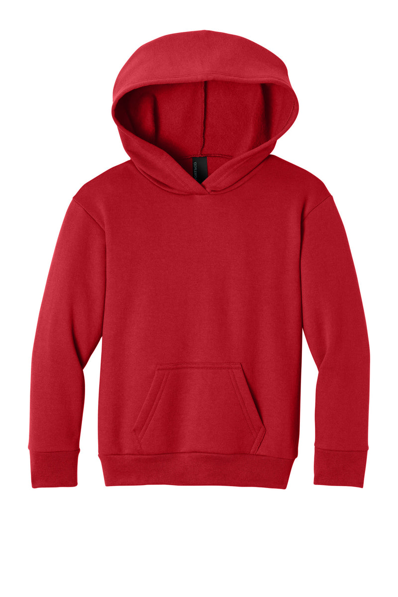 Port & Co Youth Easy Fleece Pullover Hooded Sweatshirt - Red