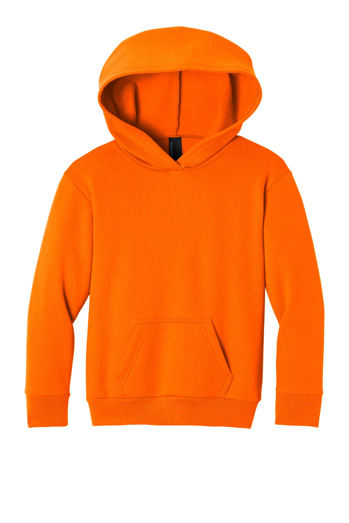 Port & Co Youth Easy Fleece Pullover Hooded Sweatshirt - S. Orange