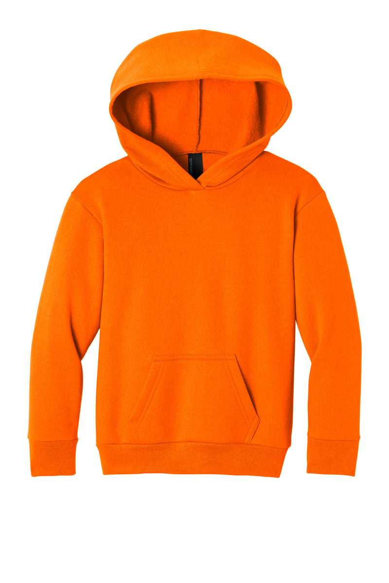 Port & Co Youth Easy Fleece Pullover Hooded Sweatshirt - S. Orange