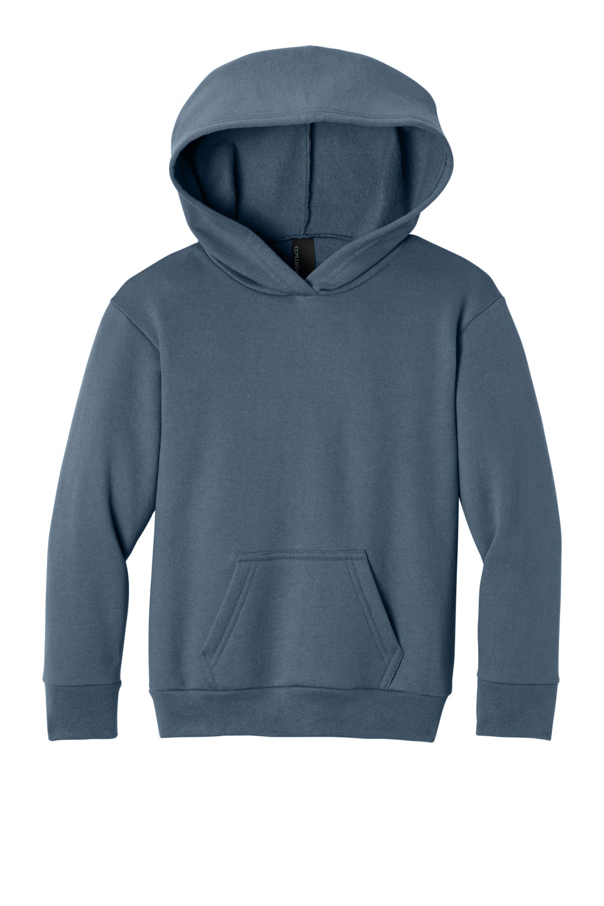 Port & Co Youth Easy Fleece Pullover Hooded Sweatshirt - Steel Blue