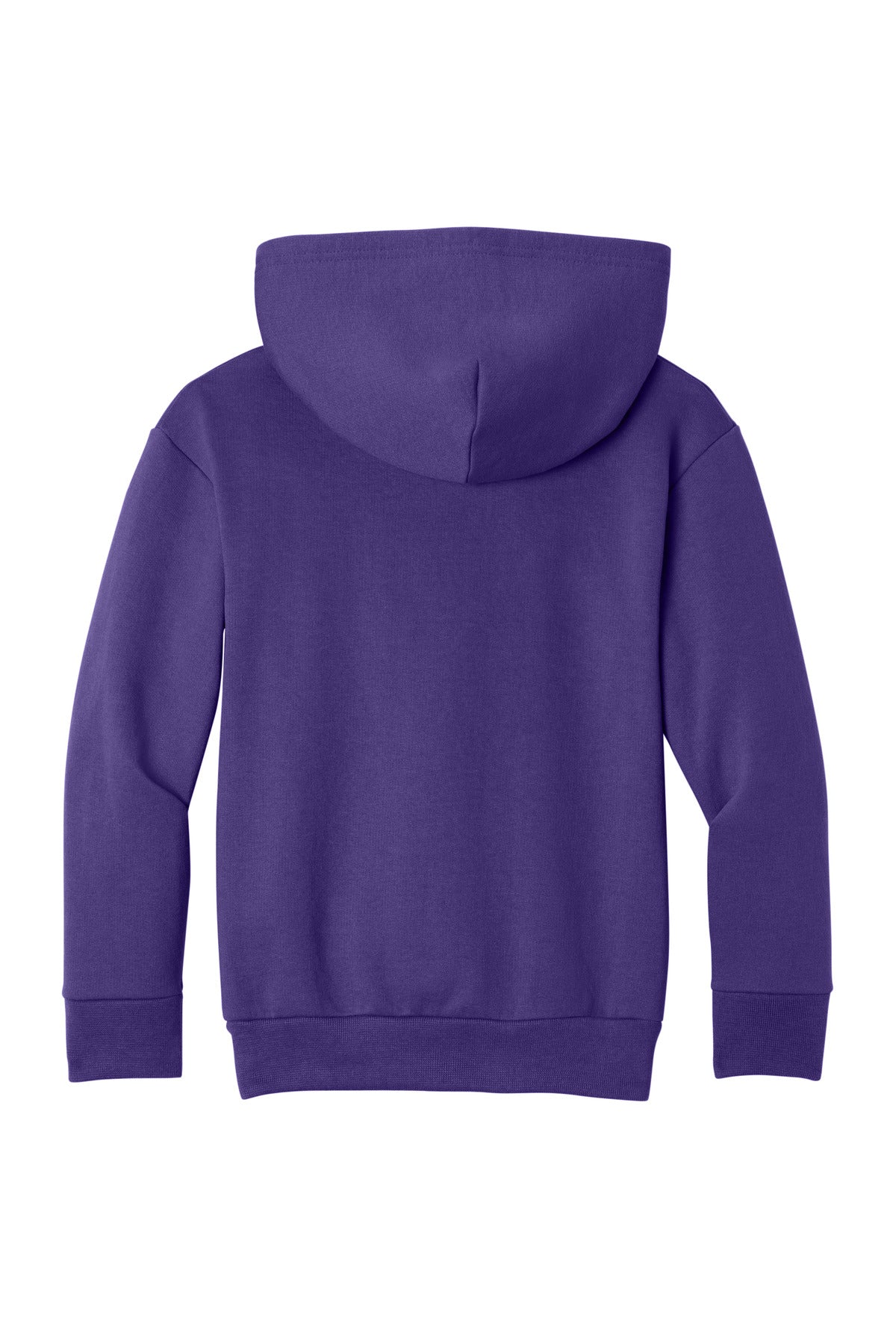 Port & Co Youth Easy Fleece Pullover Hooded Sweatshirt - Team Purple