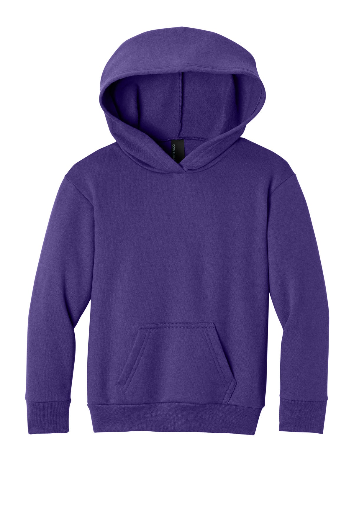 Port & Co Youth Easy Fleece Pullover Hooded Sweatshirt - Team Purple
