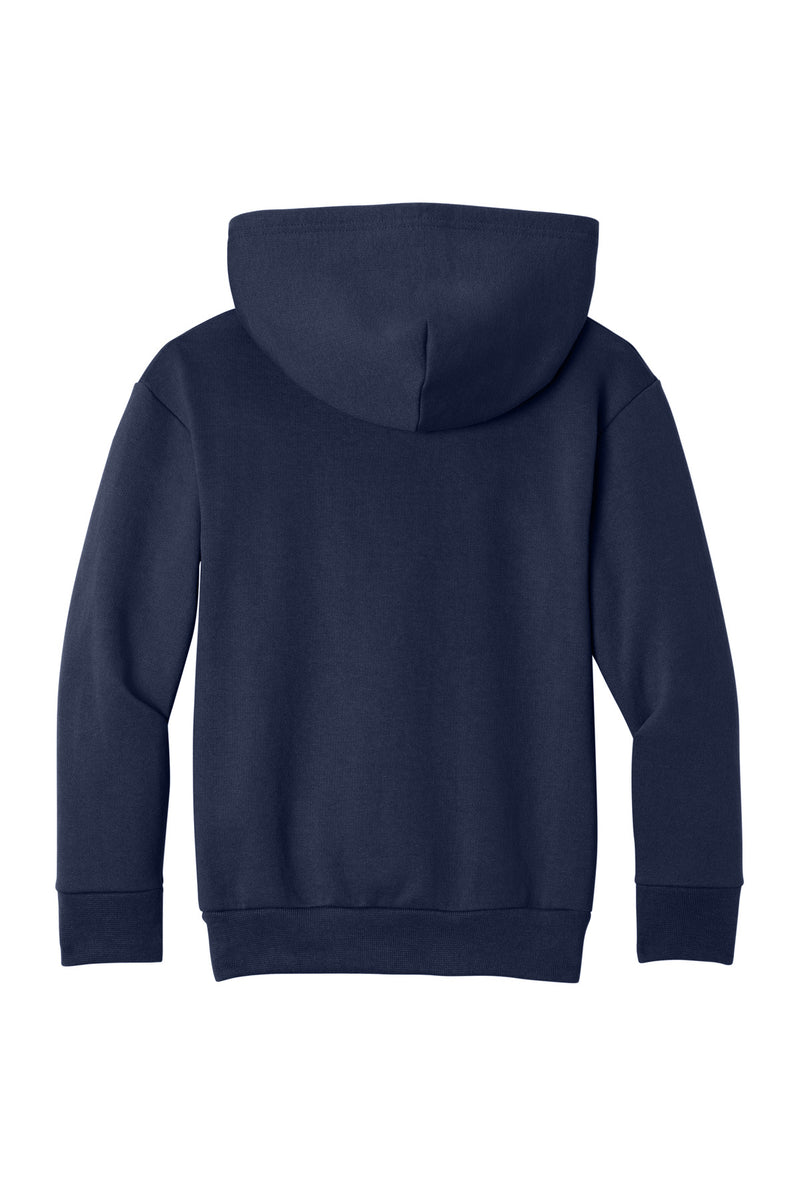 Port & Co Youth Easy Fleece Pullover Hooded Sweatshirt - True Navy