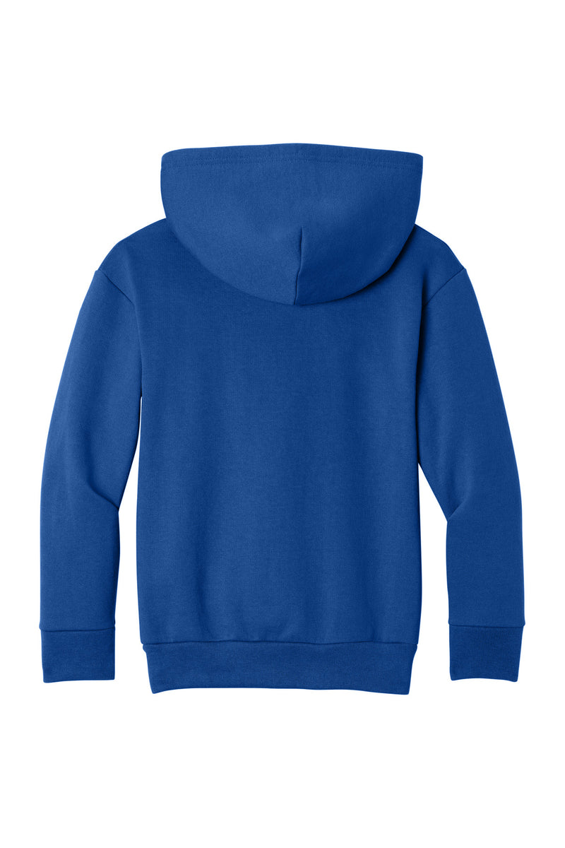 Port & Co Youth Easy Fleece Pullover Hooded Sweatshirt - True Royal
