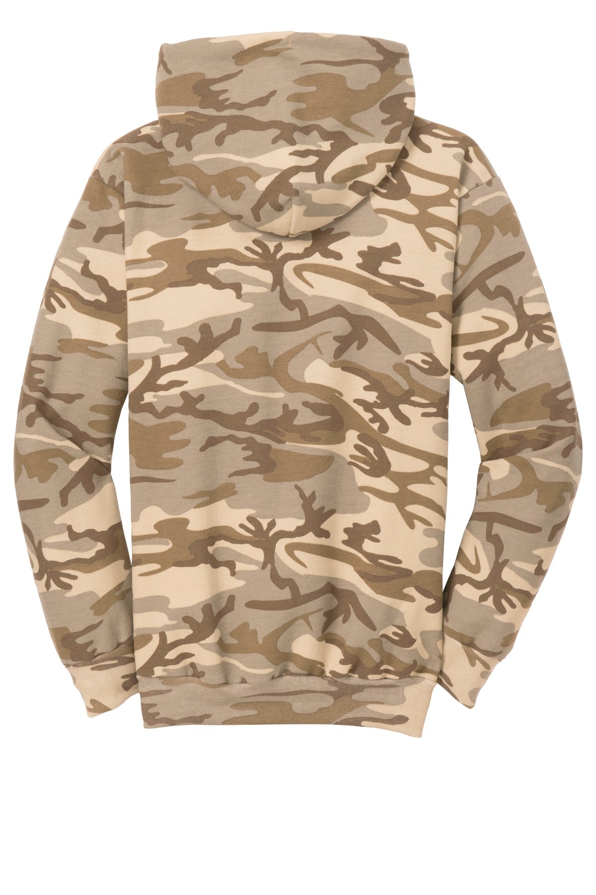 Port & Co Core Fleece Camo Pullover Hooded Sweatshirt - Desert Camo