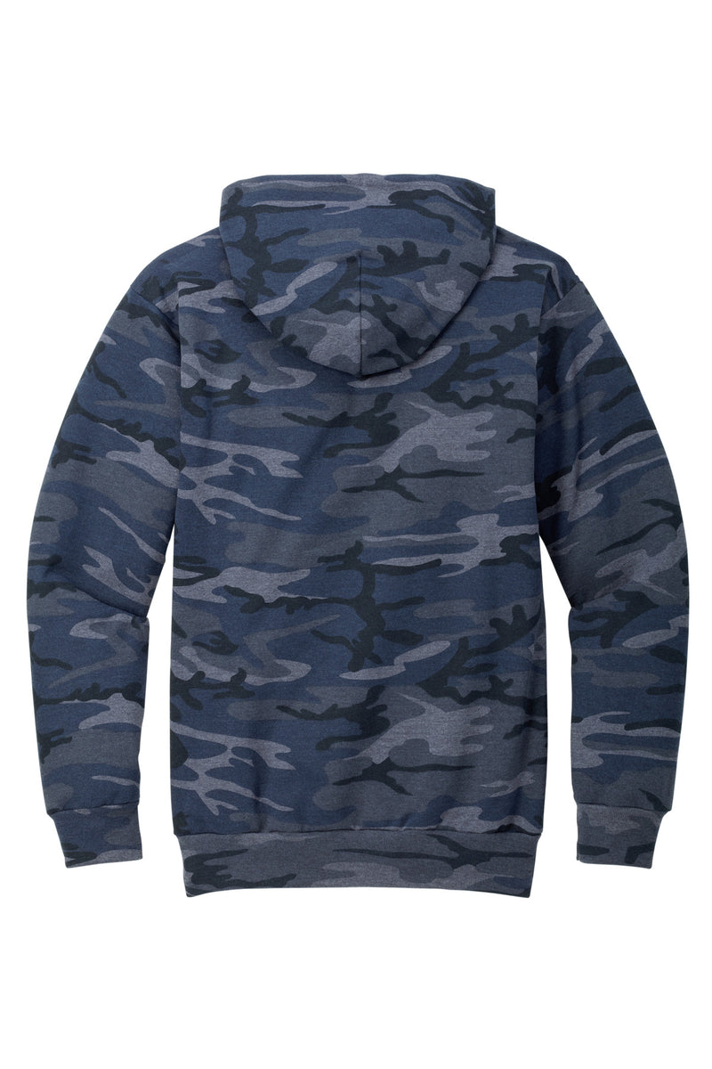 Port & Co Core Fleece Camo Pullover Hooded Sweatshirt - Heather Navy Camo