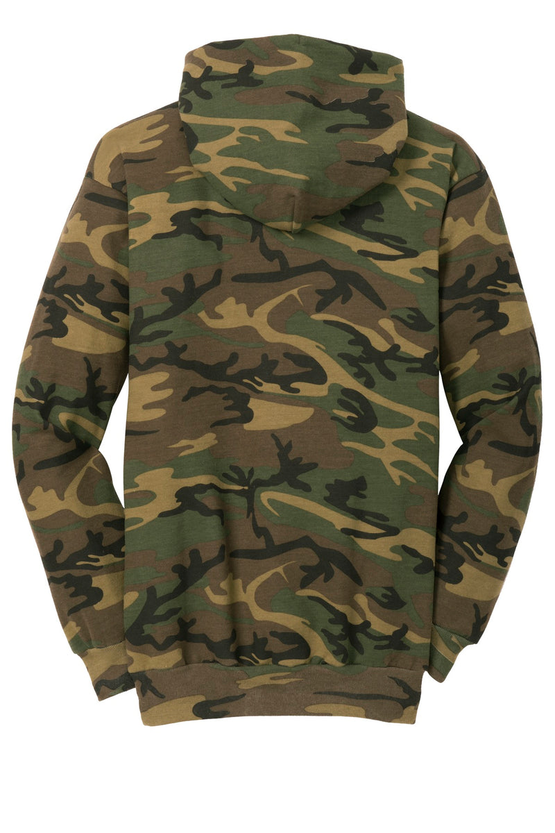 Port & Co Core Fleece Camo Pullover Hooded Sweatshirt - Military Camo