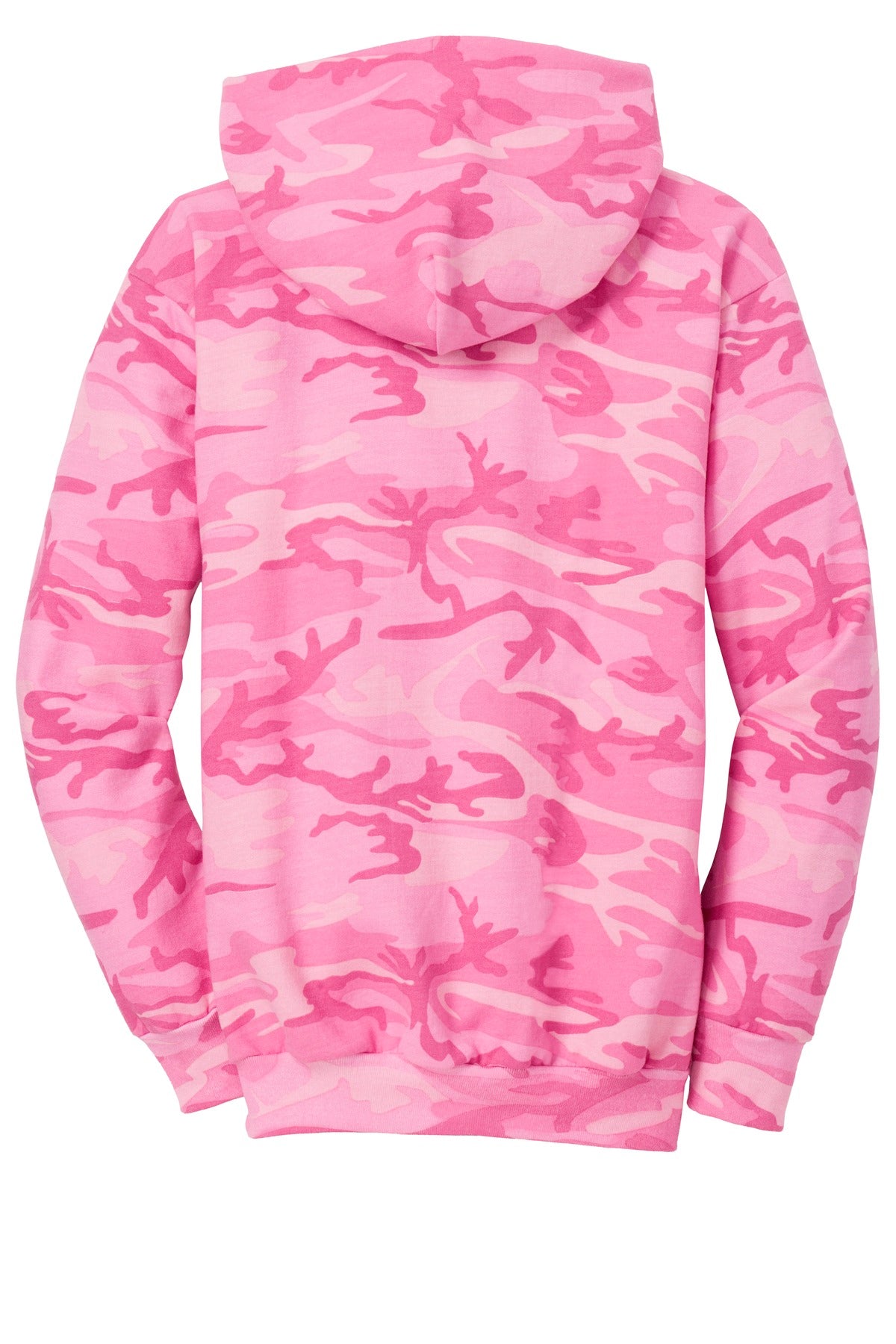 Port & Co Core Fleece Camo Pullover Hooded Sweatshirt - Pink Camo