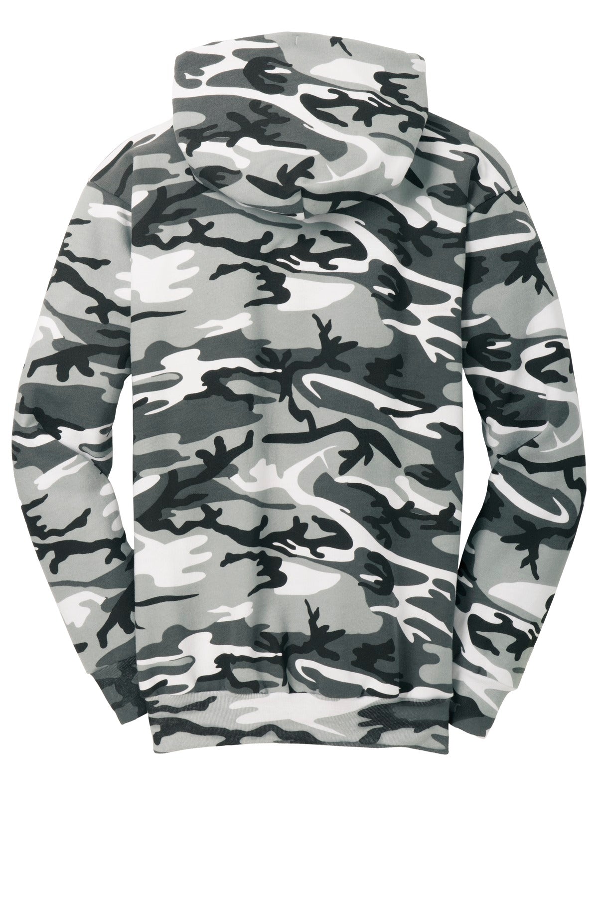 Port & Co Core Fleece Camo Pullover Hooded Sweatshirt - Winter Camo