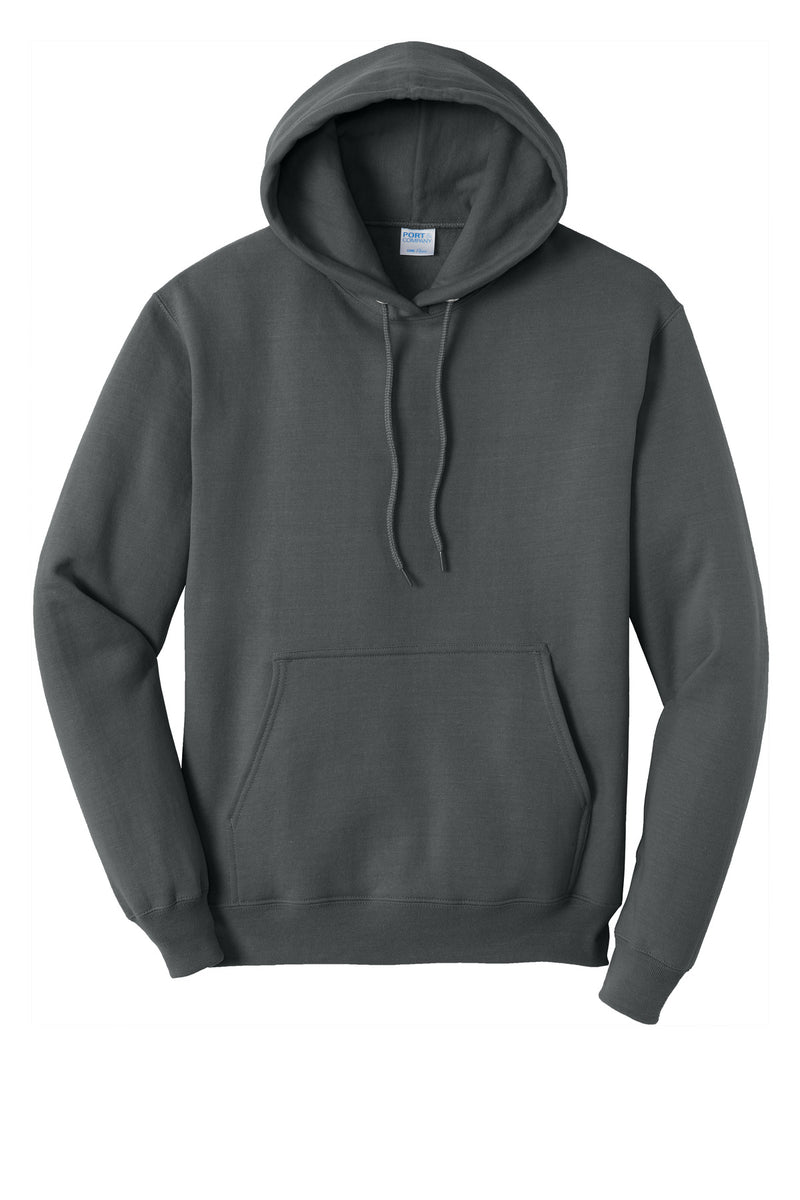 Port & Co Tall Core Fleece Pullover Hooded Sweatshirt - Charcoal