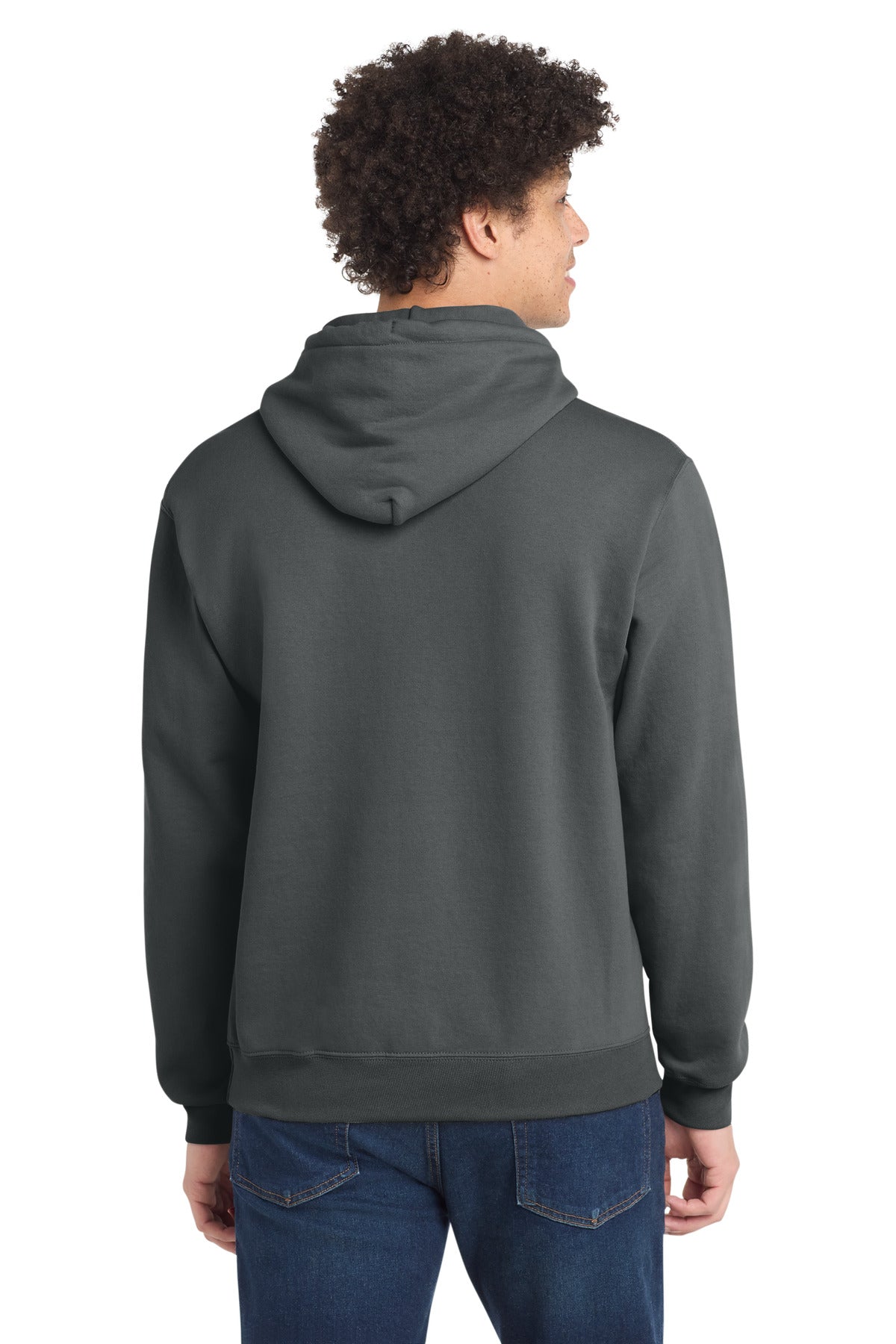 Port & Co Tall Core Fleece Pullover Hooded Sweatshirt - Charcoal