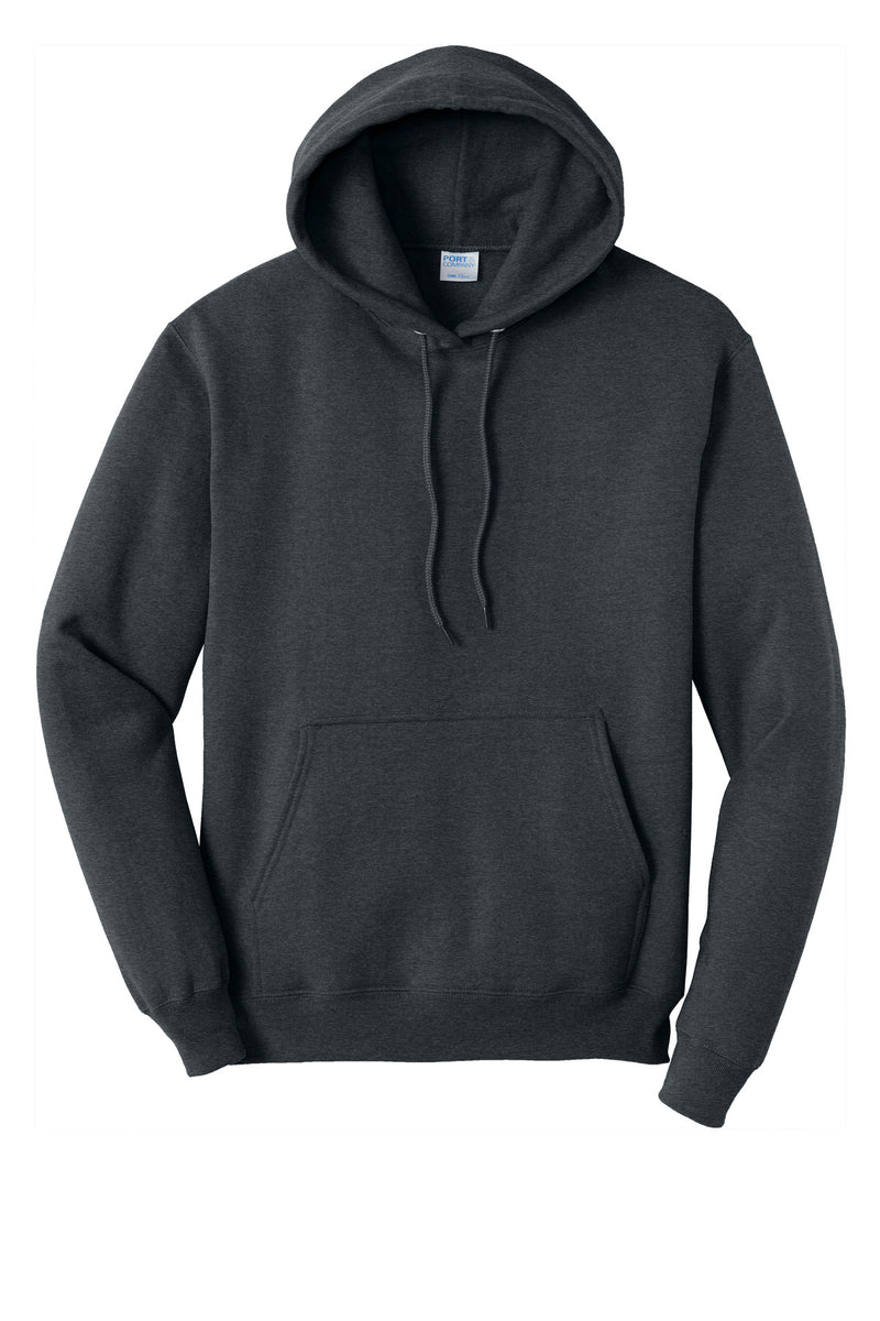 Port & Co Tall Core Fleece Pullover Hooded Sweatshirt - Dark Heather Grey