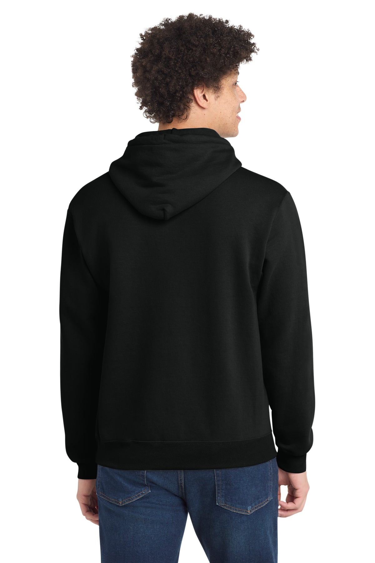 Port & Co Tall Core Fleece Pullover Hooded Sweatshirt - Jet Black