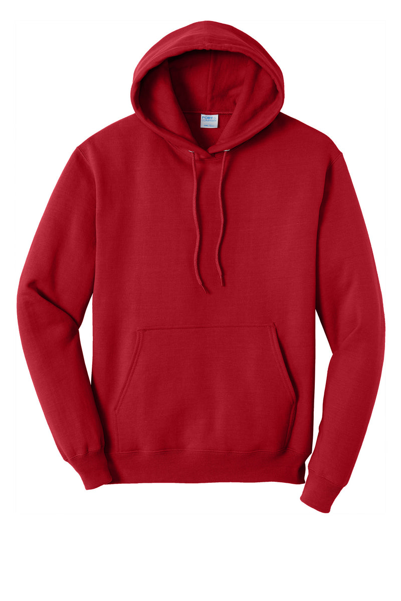 Port & Co Tall Core Fleece Pullover Hooded Sweatshirt - Red