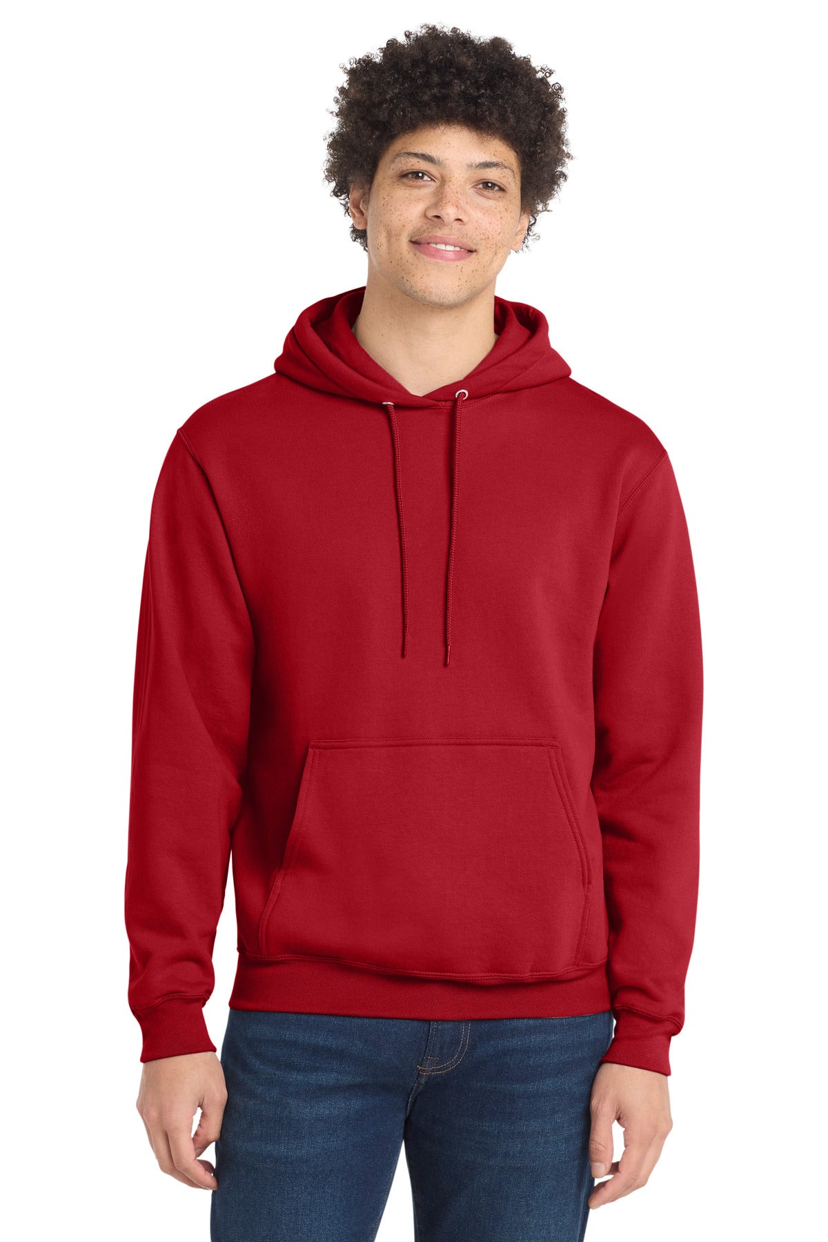 Port & Co Tall Core Fleece Pullover Hooded Sweatshirt - Red