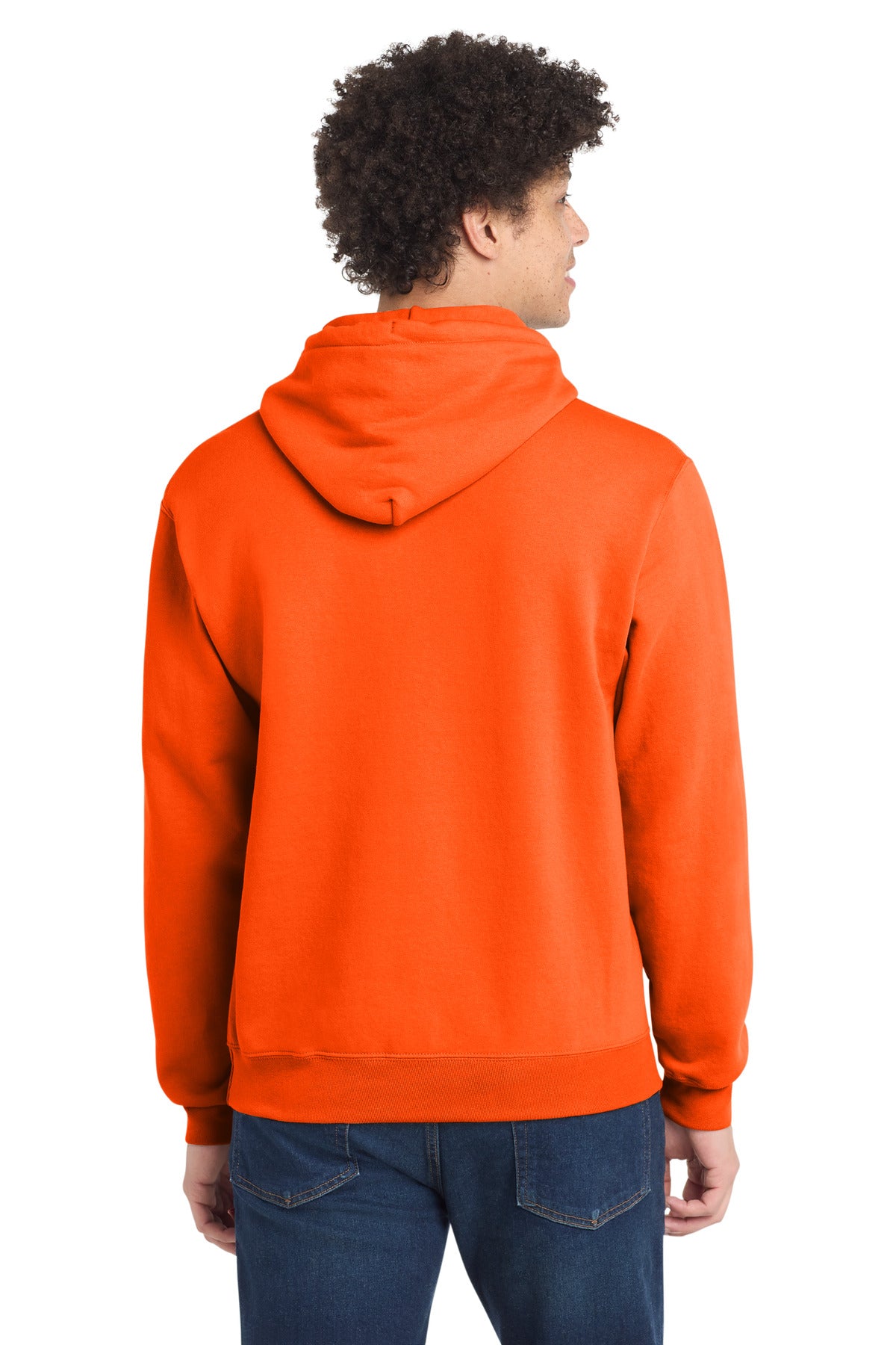 Port & Co Tall Core Fleece Pullover Hooded Sweatshirt - S. Orange
