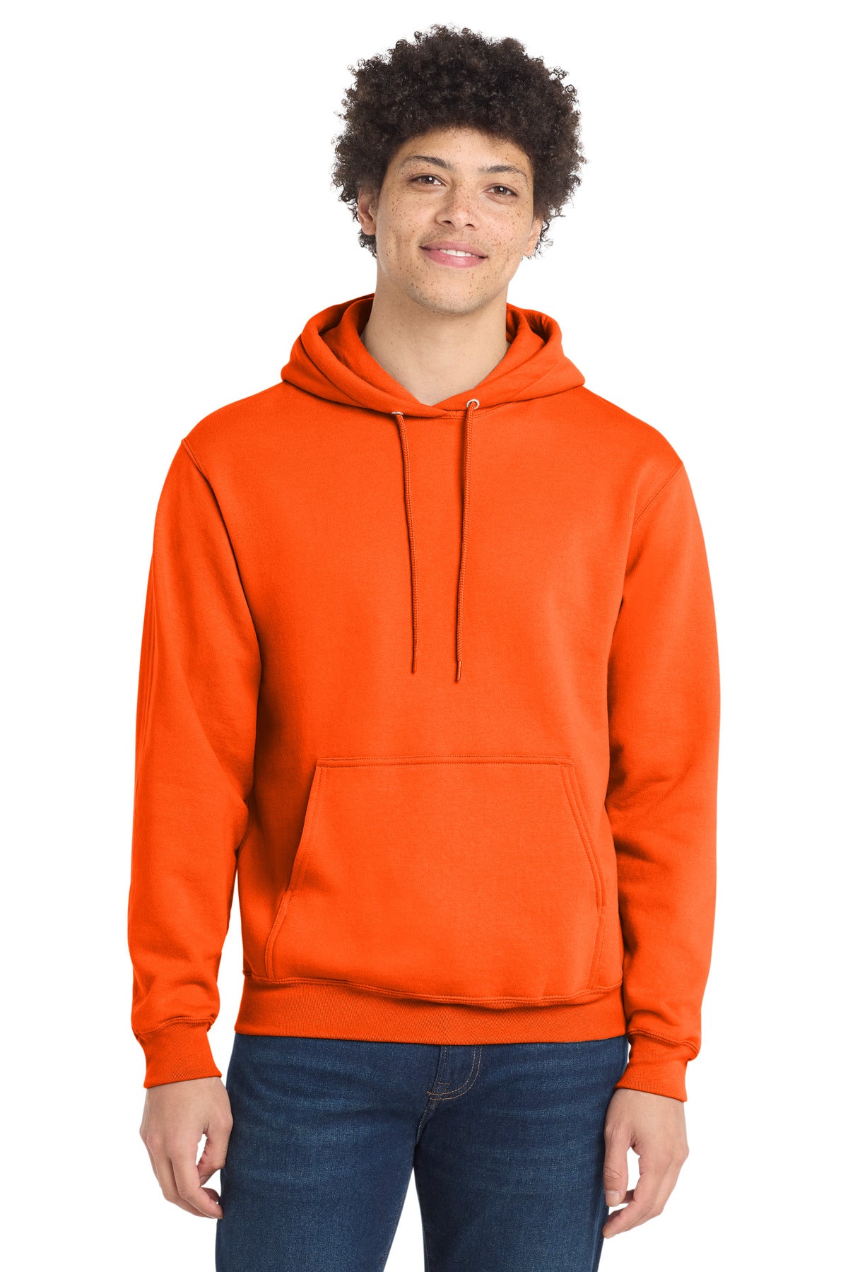 Port & Co Tall Core Fleece Pullover Hooded Sweatshirt - S. Orange
