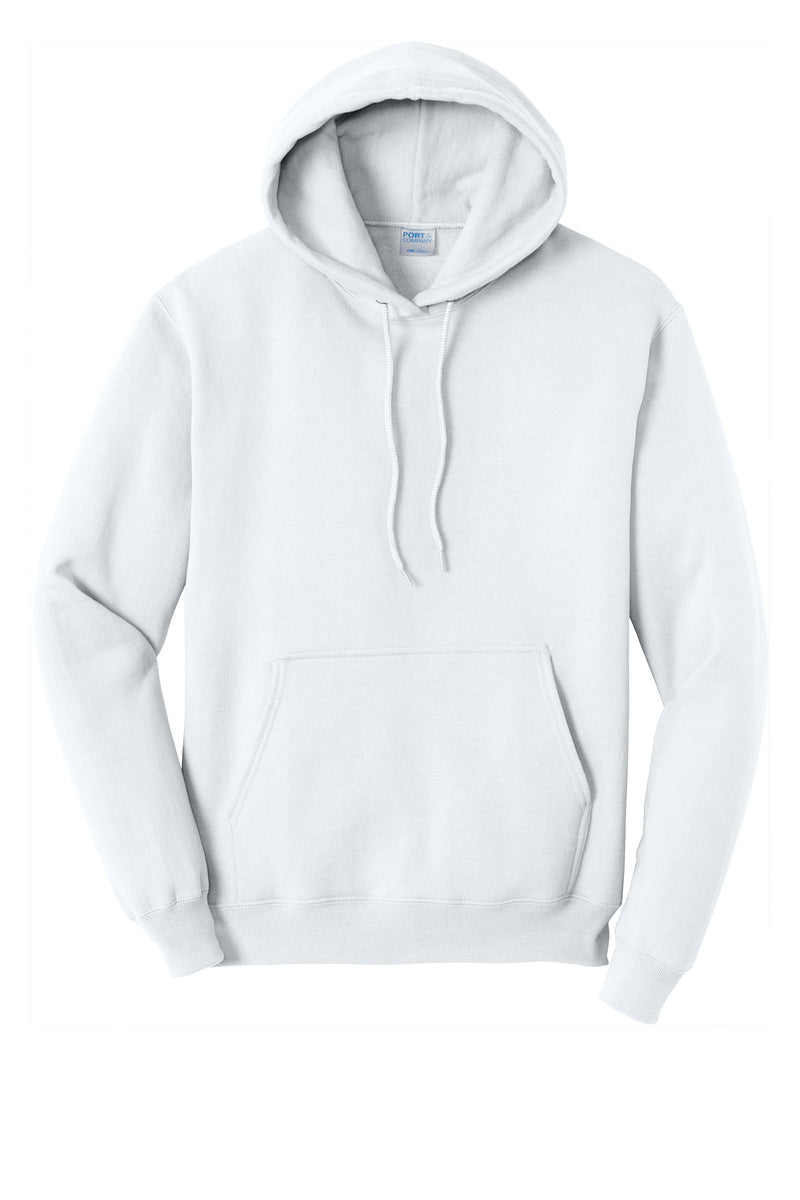 Port & Co Tall Core Fleece Pullover Hooded Sweatshirt - White