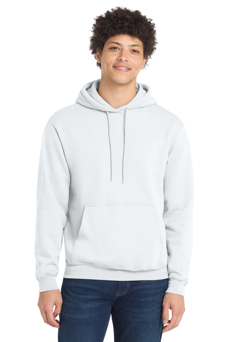 Port & Co Tall Core Fleece Pullover Hooded Sweatshirt - White