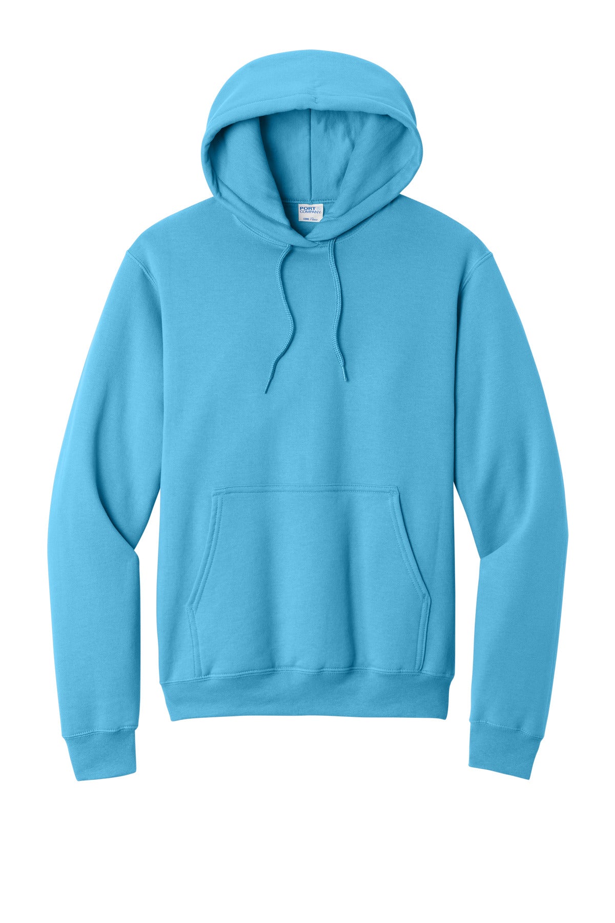 Port & Co Core Fleece Pullover Hooded Sweatshirt - Aquatic Blue