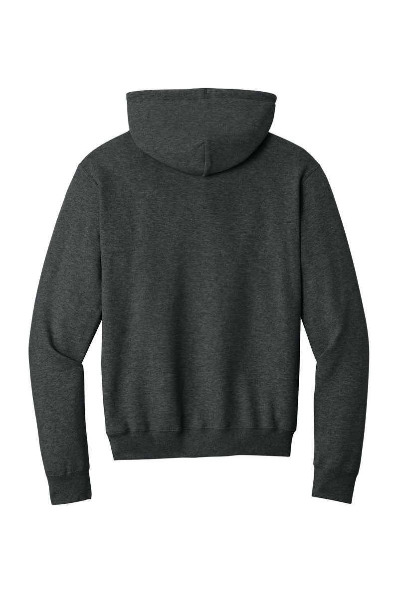 Port & Co Core Fleece Pullover Hooded Sweatshirt - Black Heather