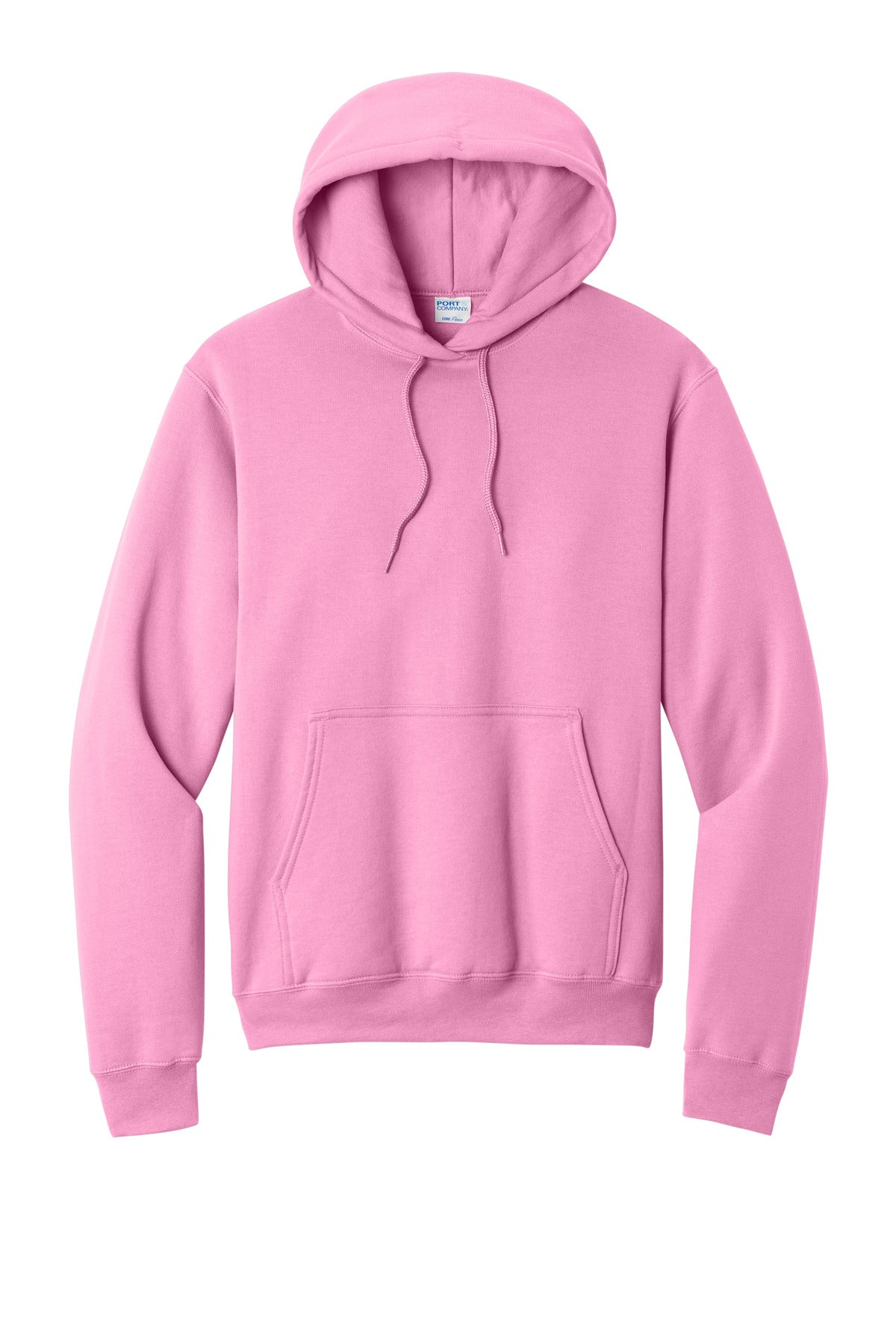 Port & Co Core Fleece Pullover Hooded Sweatshirt - Candy Pink