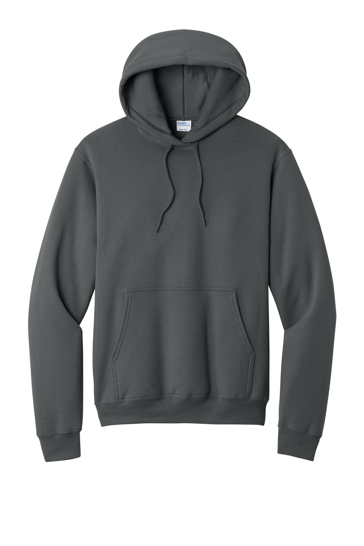 Port & Co Core Fleece Pullover Hooded Sweatshirt - Charcoal