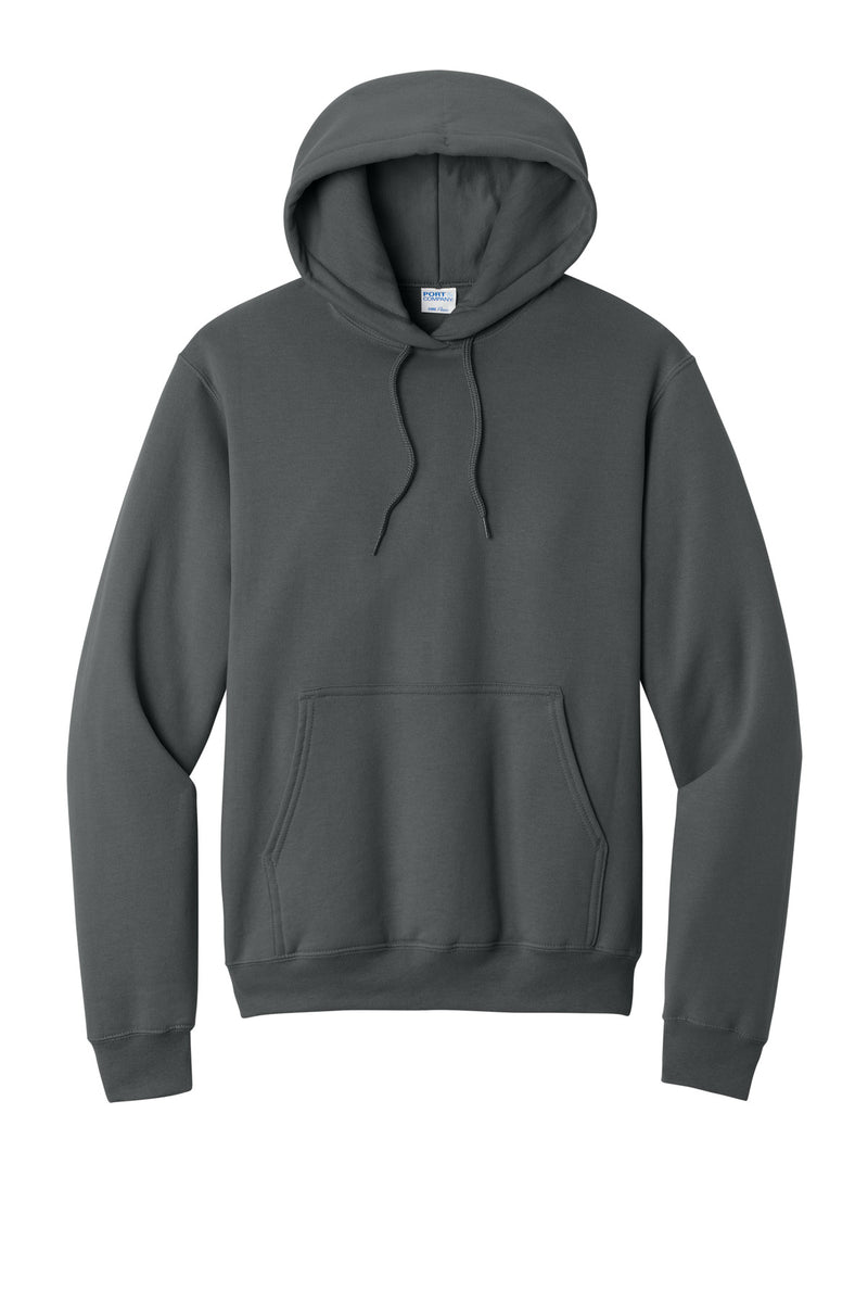 Port & Co Core Fleece Pullover Hooded Sweatshirt - Charcoal