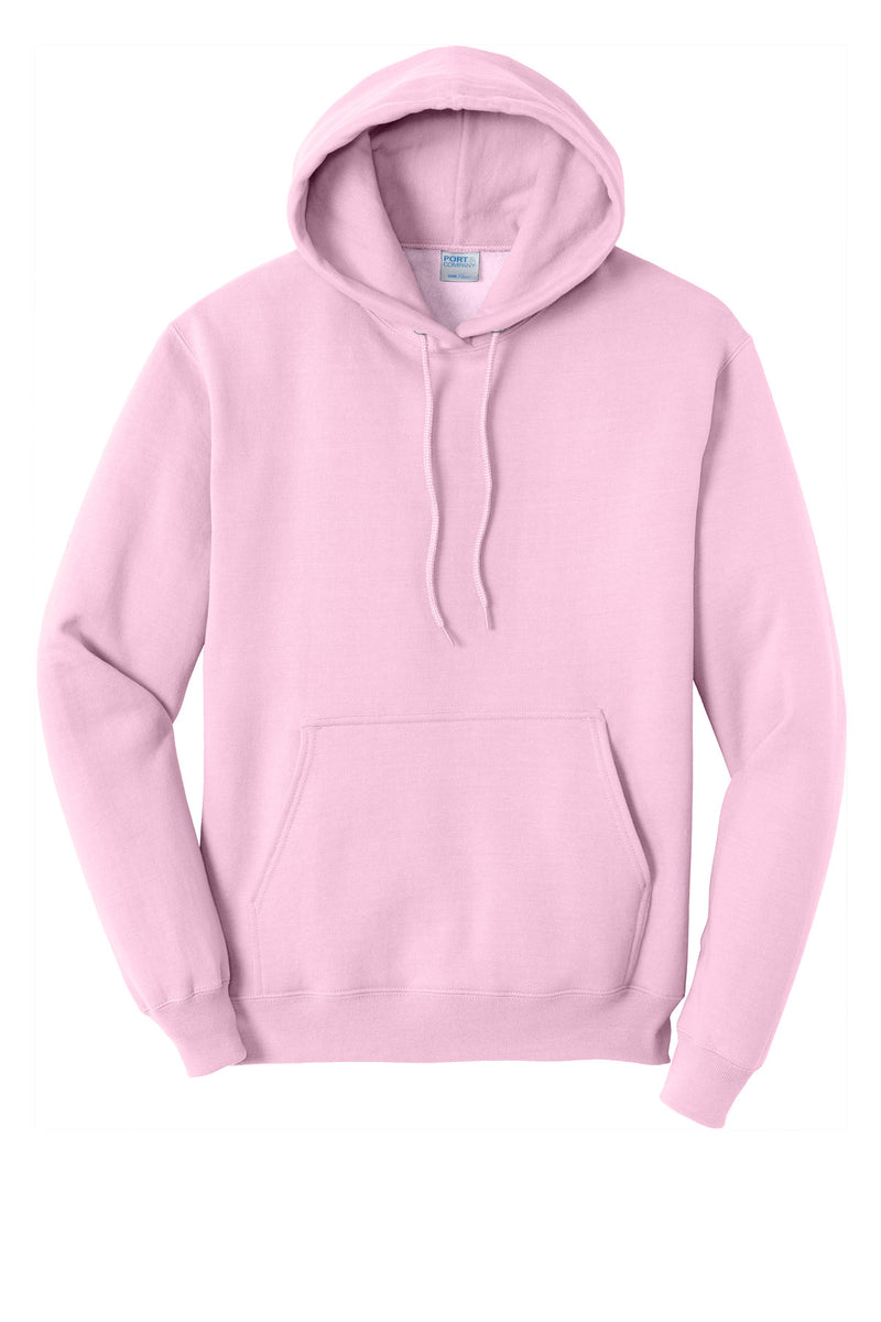 Port & Co Core Fleece Pullover Hooded Sweatshirt - Cherry Blossom