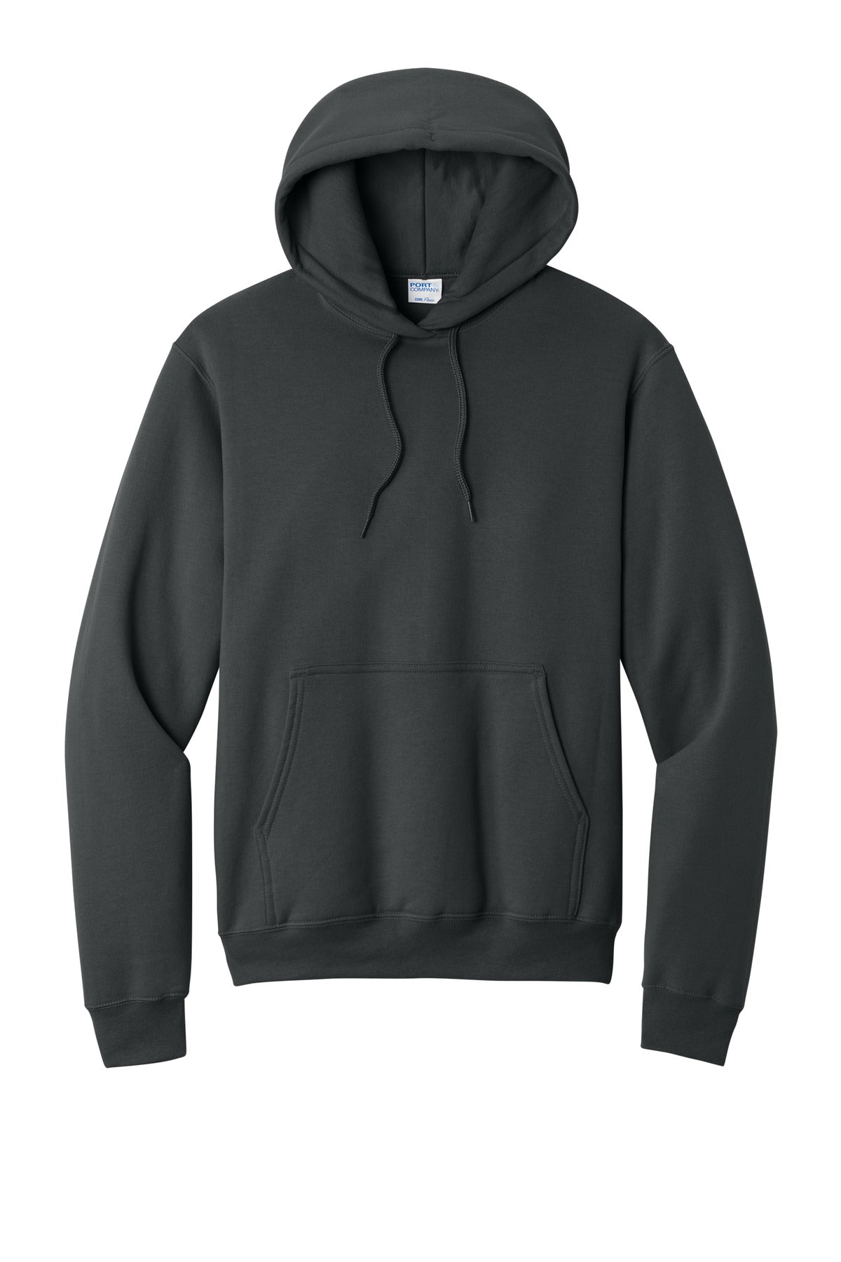 Port & Co Core Fleece Pullover Hooded Sweatshirt - Coal Grey