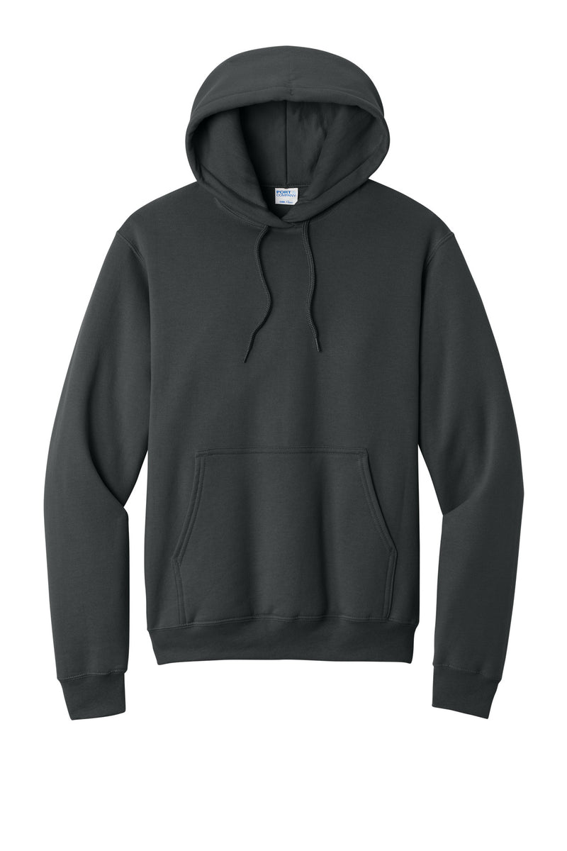 Port & Co Core Fleece Pullover Hooded Sweatshirt - Coal Grey